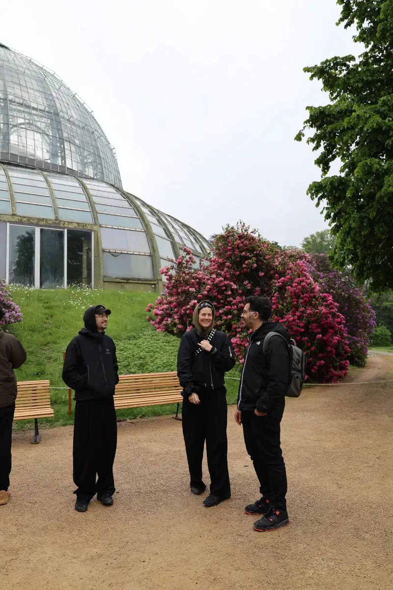 Ohme team in Royal Greenhouses grounds